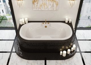 Акриловая ванна VagnerPlast Gaia VPBA191GAI7X-04 190x100см белый